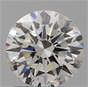 Natural Diamond 1.01 Carats, Round with Excellent Cut, H Color, I1 Clarity and Certified by GIA