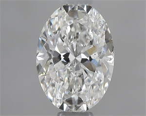 Foto Diamante Natural 0.76 quilates, Ovalado , Color G, claridad SI2 y certificado GIA de