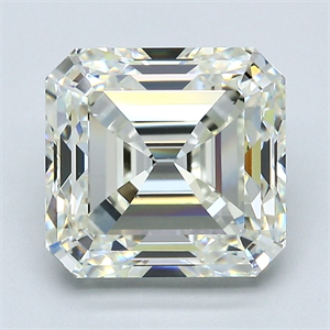 Picture of Natural Diamond 4.08 Carats, Asscher with  Cut, K Color, VS1 Clarity and Certified by GIA