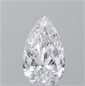Diamante Natural 3.50 quilates, De pera , Color D, claridad SI1 y certificado GIA