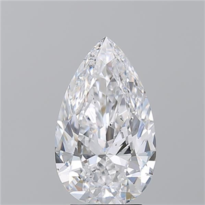 Foto Diamante Natural 3.50 quilates, De pera , Color D, claridad SI1 y certificado GIA de