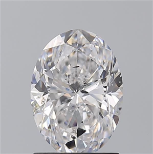 Picture of Natural Diamond 1.54 Carats, Oval with  Cut, D Color, SI2 Clarity and Certified by GIA
