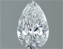 Natural Diamond 0.71 Carats, Pear with  Cut, E Color, SI1 Clarity and Certified by GIA