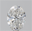 Natural Diamond 1.01 Carats, Oval with  Cut, G Color, SI1 Clarity and Certified by GIA