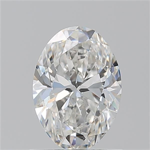 Picture of Natural Diamond 1.01 Carats, Oval with  Cut, G Color, SI1 Clarity and Certified by GIA