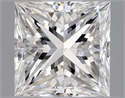 Natural Diamond 0.50 Carats, Princess with  Cut, F Color, SI1 Clarity and Certified by GIA