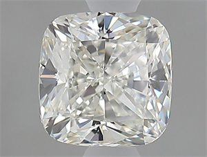 Foto Diamante Natural 0.91 quilates, Del cojín , Color J, claridad VVS2 y certificado GIA de