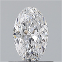 Natural Diamond 0.50 Carats, Oval with  Cut, D Color, VS1 Clarity and Certified by GIA