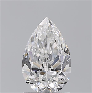 Picture of Natural Diamond 1.50 Carats, Pear with  Cut, E Color, VVS2 Clarity and Certified by GIA