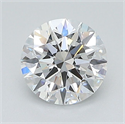 Lab Grown Diamond 1.02 Carats, Round with Ideal Cut, D Color, VVS1 Clarity and Certified by IGI