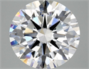 Lab Grown Diamond 4.05 Carats, Round with Ideal Cut, D Color, SI1 Clarity and Certified by IGI