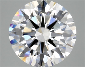 Picture of Lab Grown Diamond 4.05 Carats, Round with Ideal Cut, D Color, SI1 Clarity and Certified by IGI