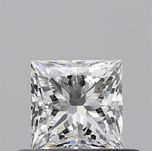 Picture of Natural Diamond 0.50 Carats, Princess with  Cut, F Color, SI1 Clarity and Certified by GIA