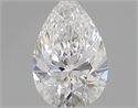 Natural Diamond 0.50 Carats, Pear with  Cut, E Color, VS1 Clarity and Certified by GIA