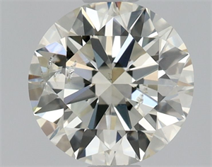 Foto Diamante Natural 0.70 quilates, Redondo , Color L, claridad SI2 y certificado GIA de