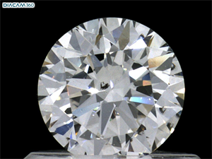 Foto Diamante Natural 0.54 quilates, Redondo , Color H, claridad SI1 y certificado GIA de
