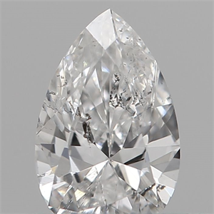 Picture of Natural Diamond 0.21 Carats, Pear with  Cut, E Color, SI2 Clarity and Certified by IGI