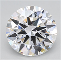 Lab Grown Diamond 3.95 Carats, Round with Excellent Cut, D Color, VVS1 Clarity and Certified by GIA