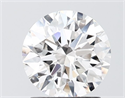Lab Grown Diamond 1.57 Carats, Round with Ideal Cut, F Color, VVS2 Clarity and Certified by IGI