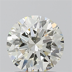 Picture of Natural Diamond 1.30 Carats, Round with Excellent Cut, K Color, SI1 Clarity and Certified by GIA
