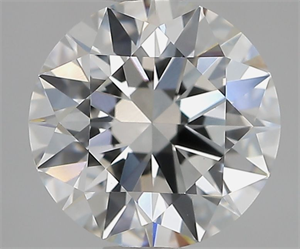 Picture of Lab Grown Diamond 1.53 Carats, Round with Excellent Cut, F Color, VVS2 Clarity and Certified by IGI