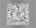 Natural Diamond 0.35 Carats, Princess with  Cut, E Color, SI1 Clarity and Certified by GIA