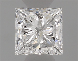 Picture of Natural Diamond 0.35 Carats, Princess with  Cut, E Color, SI1 Clarity and Certified by GIA