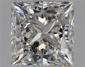 Foto Diamante Natural 1.51 quilates, Princesa , Color F, claridad SI2 y certificado HRD de