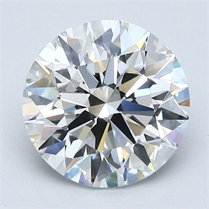 Picture of Natural Diamond 2.02 Carats, Round with Excellent Cut, F Color, VVS2 Clarity and Certified by GIA