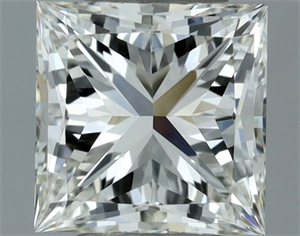 Picture of Natural Diamond 0.51 Carats, Princess with  Cut, I Color, VVS1 Clarity and Certified by IGI