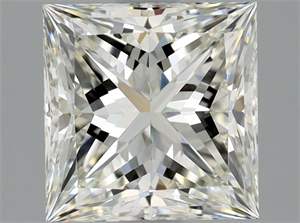 Picture of Natural Diamond 1.90 Carats, Princess with  Cut, I Color, VVS2 Clarity and Certified by GIA