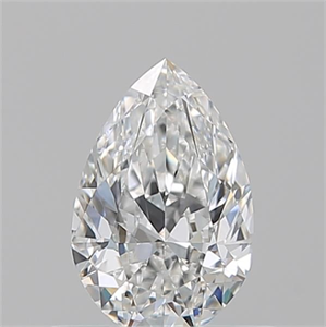 Picture of Natural Diamond 0.52 Carats, Pear with  Cut, F Color, VVS2 Clarity and Certified by GIA