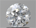 Natural Diamond 0.80 Carats, Round with Excellent Cut, H Color, SI1 Clarity and Certified by GIA