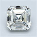 Natural Diamond 1.70 Carats, Asscher with  Cut, H Color, VS1 Clarity and Certified by GIA