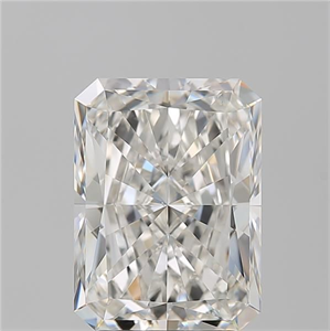 Foto Diamante Natural 3.56 quilates, Radiante , Color H, claridad VS2 y certificado GIA de