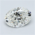 Diamante Natural 1.20 quilates, Ovalado , Color H, claridad VS2 y certificado GIA