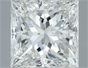 Natural Diamond 2.30 Carats, Princess with  Cut, H Color, IF Clarity and Certified by IGI