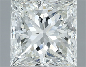 Picture of Natural Diamond 2.30 Carats, Princess with  Cut, H Color, IF Clarity and Certified by IGI