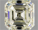 Natural Diamond 2.03 Carats, Asscher with  Cut, N Color, SI1 Clarity and Certified by GIA