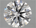 Lab Grown Diamond 3.21 Carats, Round with Ideal Cut, D Color, VVS1 Clarity and Certified by IGI