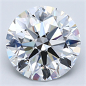 Natural Diamond 4.12 Carats, Round with Excellent Cut, E Color, VS1 Clarity and Certified by GIA