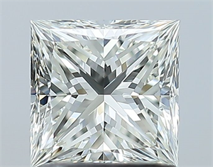 Picture of Natural Diamond 1.06 Carats, Princess with  Cut, H Color, VS1 Clarity and Certified by IGI