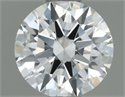 Natural Diamond 0.50 Carats, Round with Excellent Cut, H Color, VVS1 Clarity and Certified by IGI