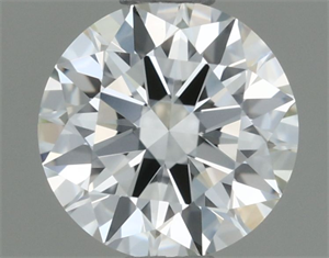Picture of Natural Diamond 0.50 Carats, Round with Excellent Cut, H Color, VVS1 Clarity and Certified by IGI