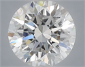 Lab Grown Diamond 1.55 Carats, Round with Excellent Cut, E Color, VVS2 Clarity and Certified by IGI