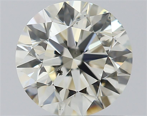 Picture of Natural Diamond 0.77 Carats, Round with Excellent Cut, L Color, SI2 Clarity and Certified by GIA