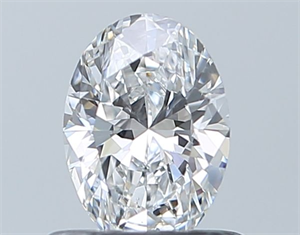 Picture of Natural Diamond 0.60 Carats, Oval with  Cut, E Color, VS2 Clarity and Certified by GIA