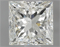 Diamante Natural 1.20 quilates, Princesa , Color J, claridad SI1 y certificado GIA