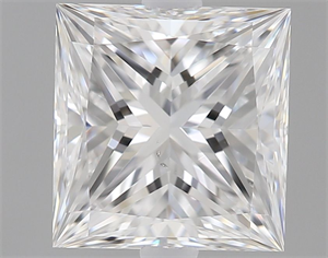 Picture of Natural Diamond 0.70 Carats, Princess with  Cut, D Color, VS2 Clarity and Certified by GIA