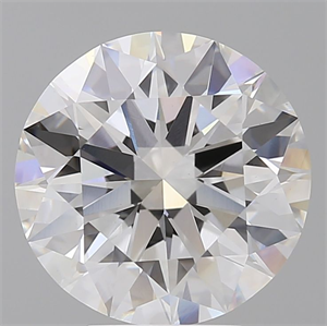 Picture of Lab Grown Diamond 5.09 Carats, Round with Ideal Cut, E Color, VVS2 Clarity and Certified by IGI
